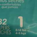 Pampers Swaddlers Diapers, Size 1 (8-14 lbs), 32 Count, Absorbent, Keeps Baby Dry and Comfortable, Skin Safe Disposable Baby Diaper 