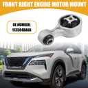 Front Engine Motor Mount No.113504BA0A - Car Front Right Torque Strut - for Nissan Rogue 2014-2020 Metal Silver Tone - 1 Pc