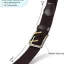 DOOPAI Braided Stretch Belt for Men, Elastic Woven Belt, casual Fabric Golf Belt, 1 3/8" for golf pants jeans, Gift Box (42"-46"Waist Adjustable, 02 Brown)