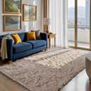 Fluffy Rug Shaggy Area Rug, Beige 4x6 Area Rugs for Bedroom, Small Bedside Rug, Soft Fluffy Shaggy Entryway Throw Rugs for Living Room Bedroom Kids Room Home Decor