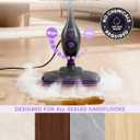 CYK Steam Mops for Floor Cleaning, 12 in 1 Handheld Steam Cleaner for Home, Floor Steamer for Hardwood Floors and Tile (Purple-Grey)