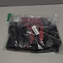 J.VER Men's Casual Long Sleeve Stretch Dress Shirt Wrinkle-Free Regular Fit Button Down Shirts (4X-Large, Black Red)