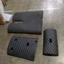 Cargo Liner & Backrest Mat Fit for 2018-2025 Volvo XC40 / 2022-2024 Volvo C40 Recharge - Leather Trunk Mat Back Seat Cover Protector - All Weather Protection PU Leather Cargo Mats and Backrest Mat