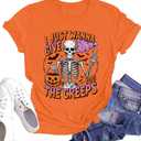 Womens Halloween Shirt Hocus Pocus Shirts Sanderson Witch Broom Graphic Tshirt Raglan Color Block Tops (XL)