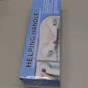 Shower Handle 1 Pack Grab Bars for Bathtubs & Showers, 12 inch Grab Bars for Bathroom with Strong Hold Suction Cup, Balance Bar Safety Hand Rail for Injury, Senior, Elderly Grey