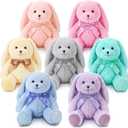 Civaner 7 Pcs Stuffed Animals Bulk 12.5 Inch Cute Soft Animal Plush Toys for Kids Birthday Gifts Baby Shower Party Decorations (Pastel Color,Bunny)
