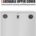 Peastorm Trailer RV Marine Battery Box - 12V Waterproof Stainless Steel Dual Battery Relocation Kit for Boat, Trolling Motor, Kayak (Double Battery Box)