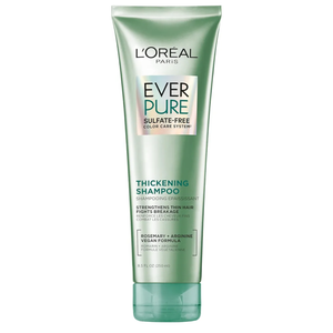 L'Oreal Paris Thickening Sulfate Free Shampoo, Thickens + Strengthens Thin, Fragile Hair, Hair Care with Rosemary Leaf, EverPure, 8.5 Fl Oz 