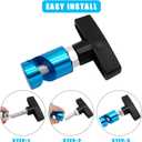 Lift Support Clamp - Hood Strut Fixing Clamps, Stay Holder for Tailgates & Trunks - Fits Up to 0.47in (12mm) Diameter (Blue-Pack of 2)