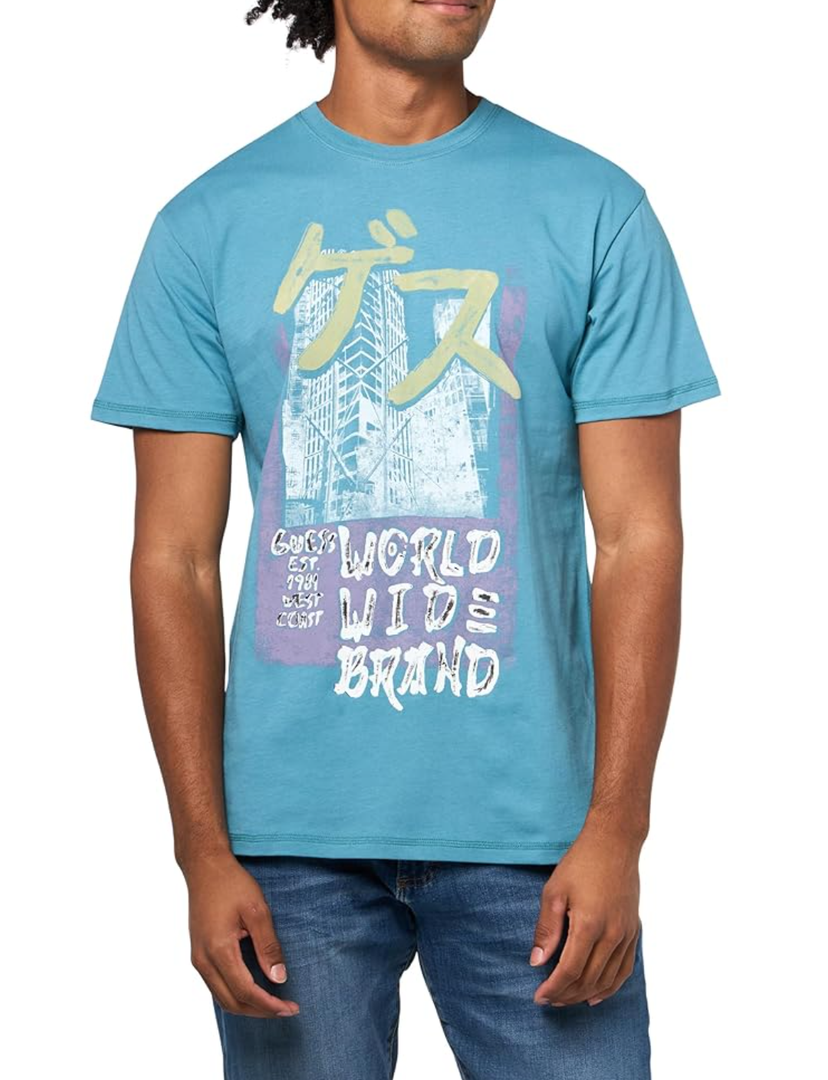 GUESS Men's Eco Japanese Tower Tee XXL