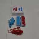 Crifeir Wii Remote Controller and Nunchuck Compatible for Wii/Wii U Console,Wii Controller 2 Pack with Silicone Case and Wrist Strap(BR) (Blue and red)