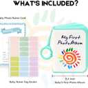Baby's My First Family Album Holds 21 4x6 Photos, Baby Sun Photo Album Soft Cloth Family Book,My First Photo Book for Baby or Toddlers,Cute Book Gift for Babies Shower Newborns Family Photos (Green)