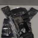 Black Zip Bags for Packaging, 9 x 12 Inches. Pack of 100 Plastic Baggies. Reclosable Plastic Bags. 2 Mil Thick Polyethylene Zip Baggies. Reclosable Bag with Zipper Closure