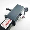 TOPTOW 63530 Trailer Hitch Receiver Lock, Right Angle Dual Pins 1/2" & 5/8" Diameter, Heavy Duty Bent Locking Pin, Black