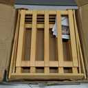 Foldable Shoe Rack, Bamboo Vertical Shoe Organizer Tall for Small Spaces. Multifunctional Narrow Shoe Shelf for Entryway, Closet, Corner, Bedroom, Hallway, Wood Color 4 Layers