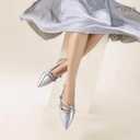 IDIFU Women's Flat Shoes Pointed Toe Strappy Slingback Ballet Flats Wedding Office Work Bridal Formal Dress Shoes for Women Dressy Comfortable Cute Trendy Ladies Flats (7)