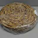 JEUIHAU Set of 8 Water Hyacinth Braided Placemat, 13 Inch Round Placemats Rattan Placemats, Natural Wicker Seagrass Rattan Placemats for Dining Table, Decoration