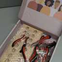 Jewelry Pliers Sets Jewelers Making Tools Kit, Professional 8 piece Mini Wire Plier with Wood Holder for Beading, Crafting, Crimping, Cutting, Repair, Wrapping, Complete Quality for Adults Starter