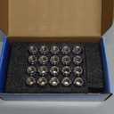 Set of 20, 12x1.5 Radius Lug Nuts with Ball Seat Compatible with Honda Acura Factory Alloy Wheels (0.96 In (24.5mm))