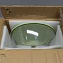 NUTRIUPS 4.7 Quart Large Glass Mixing Bowl with Lid, Deep Big Glass Bowl Large Salad Bowl, Green