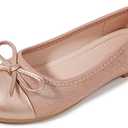 Girls Dress Shoes Cute Bow Flower Girls Slide Slip-on Ballerina Shoes Wedding Party Fashion Flats Children 3