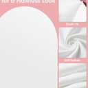 Pureegg Arch Backdrop Stand and Cover Set - 7.2FT Gold Metal Frame with White Fabric Cover, Easy-to-Assemble Wedding Arch Stand for Parties and Celebrations