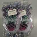 2 x hyzsj DIY Diamond Desktop Ornament Flower Crystal Diamond Art Painting Tabletop Ornaments Single Sided Diamond Ornament for Adult Beginner Home Office Decor Crafts Gift  (ROSE)