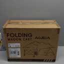 Collapsible Foldable Wagon with Wheels Heavy Duty Folding Wagons Carts 360LBS Weight Capacity Portable All Terrain Utility Wagon Cart for Groceries Sports Garden Shopping Beach