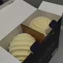 6 Inch Large Cream White Velvet Christmas Ball Ornaments Set, 4 Pcs Big Flocked Beige Shatterproof Hanging Bulbs for Xmas Tree Holiday Party Outdoor Decorations Beige