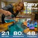 3.3 Gallon Deep Pour Epoxy Resin Kit, 2-4 Inch 2:1 Clear Deep Pour Epoxy