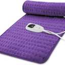 40"X20" Electric Heating pad with 6 Heat Settings, Auto Shut Off, Dry Electric Heating for Back Neck Knee Arms Legs Shoulder Heat Pads for Christmas Birthday Father's Day Mother's Day (Dark Purple)