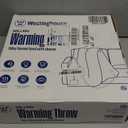 Westinghouse Heated Throw Blanket, Electric Blanket Throw with 6 Heating Levels and 210 Hours Time Settings, Flannel to Sherpa Super Cozy Heated Blanket Machine Washable, 50x60 inch, Charcoal