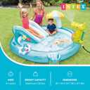 Intex Gator 6.6' x 5.6' x 4" Outdoor Inflatable Kiddie Pool Water Play Swim Center