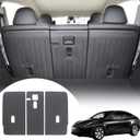 Rear Seat Back Cover Compatible with 2020-2025 Tesla Model Y Trunk Mat Back Seat Cover Protector(Backrest Mats)