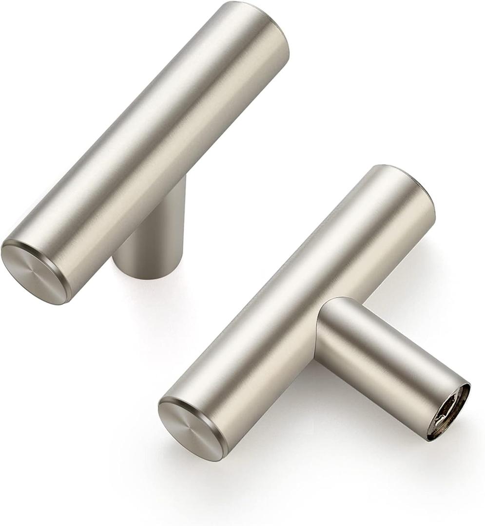 Ravinte 2'' Cabinet Handles Stainless Steel Satin Nickel Kitchen Cabinet Hardware Handles of Kitchen Cupboard Handles 25 Pack