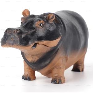 MrCrafts Aquarium Hippo Air Bubbler Decorations, Fish Tank Air Pump Decor, Air Stone Set for Freshwater, Unique Gift