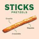 Snyder's of Hanover Pretzels, Gluten Free Pretzel Sticks, 8 Oz (Pack of 12), Pack Of 6 (Best Before Oct. 17, 2026)