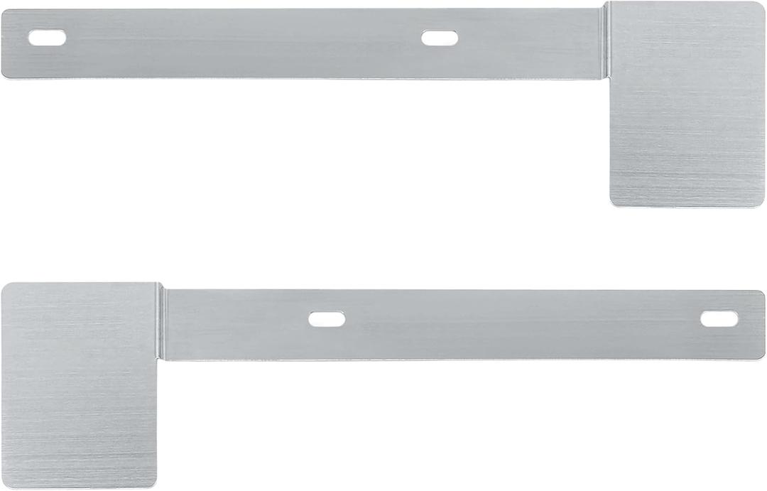 Hawaii State Safety Check Sticker Plate Stainless Steel License Plate Bracket with 2 Holes Horizontal License Plate Bracket Mount 2Pcs