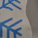 Tinideya 2 Pcs Winter Snowflake Bathroom Rugs, 23.62 Inch Snowflake Bath Rugs Winter Soft Absorbent Bath Mat Imitation Cashmere Bathtub Carpet with Non Slip Backing for Tub Shower Decor