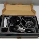 WRISIN Black Shower Faucet Set with Tub Spout (Valve Included), Black Shower Head and Handle Set with Handheld