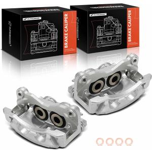 A-Premium Disc Brake Caliper Assembly with Bracket Compatible with Select Chevrolet and GMC Models - Silverado 1500 & Sierra 1500, 2002 2003 2004 2005 - Rear Driver and Passenger Side, 2-PC Set