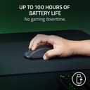 Razer DeathAdder V3 HyperSpeed Wireless Gaming Mouse: 55g Lightweight - USB C Charging - Up to 100 Hr Battery - Advanced 26K Optical Sensor - Gen-3 Optical Switches - 8 Programmable Controls - Black