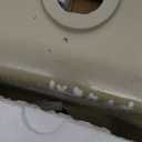 Wall Hung Bathroom Vessel Sink, QISHKA 12.5" X 11.5" Semi-Oval Floating Ceramic Wash Hand Basin White Wall Mount Vanity Sink for Small Bathroom and Small Cloakroom