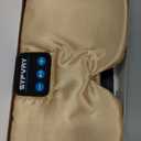 Sleep Mask Bluetooth 5.4 Headphones Soft Wireless Headband Eye Mask Blackout with Microphone (Gold)