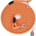 Long Dog Leash for Dog Training 50FT, Reflective Threads Rope Dog Leash, Heavy Duty Dog Lead for Large Medium Small Dogs Walking Playing, Camping, or Yard