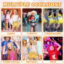 Girls Metallic Shorts Shiny Hot Pants for Dance Gymnastics Sparkly Shorts with Sunglasses (Yellow)