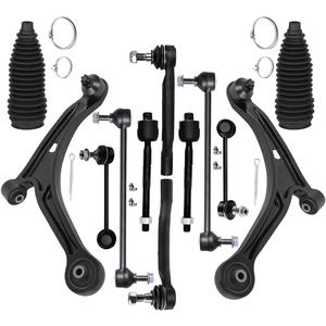 Front Lower Control Arm w/Ball Joint fit 2003-2005 for Honda Pilot 2001-2005 for Acura MDX, Suspension Kit with Inner Outer Tie Rod End w/Steering Boot Sway Bar Link - 12pc Set