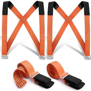 Anti-Slip Moving Straps, 2-Person Shoulder Lifting and Moving System Lifting Straps for Moving Furniture, Appliances, Mattresses, Heavy Objects up to 800lbs