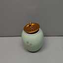 Medium Pet Urns for Dogs Ashes, Ceramics Pet Urn for Dog Cat Ashes (Paw Prints)