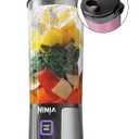 Ninja BC151BK Blast Portable Blender, Cordless, 18oz. Vessel, Personal Blender-for Shakes & Smoothies, BPA Free, Leakproof-Lid & Sip Spout, USB-C Rechargeable, Dishwasher Safe Parts, Black
